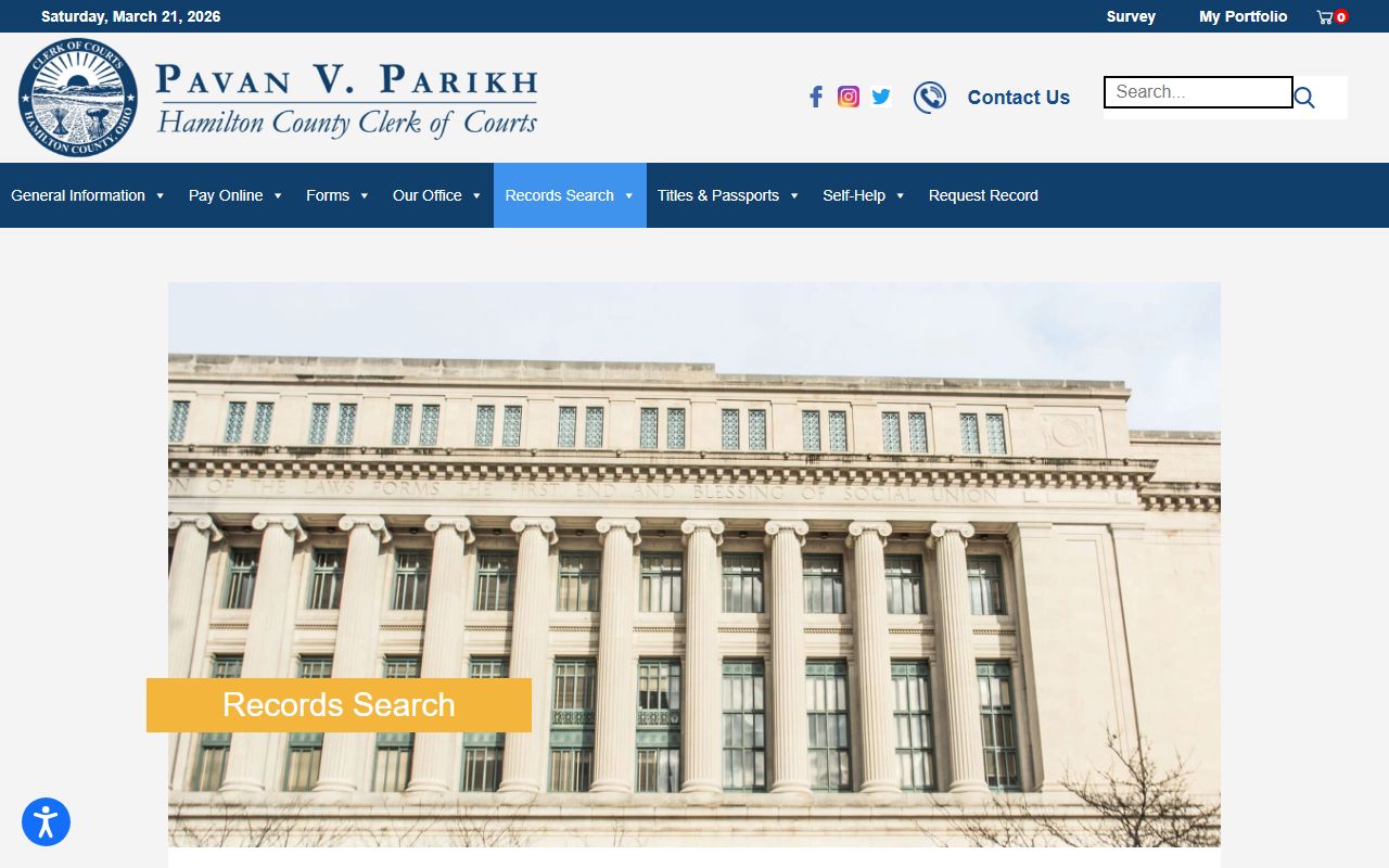 Hamilton County Clerk of Courts records search for Cincinnati booking releases