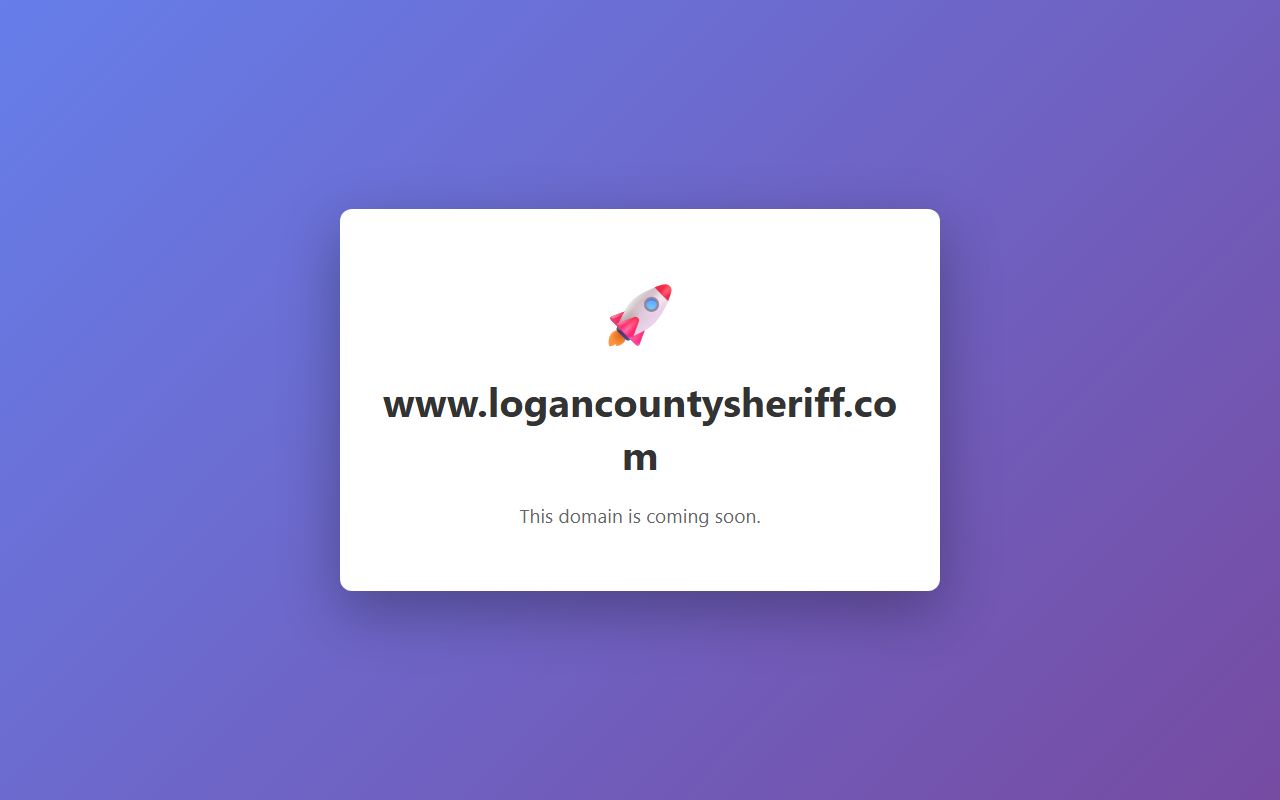 Logan County Sheriff's Office website for booking releases