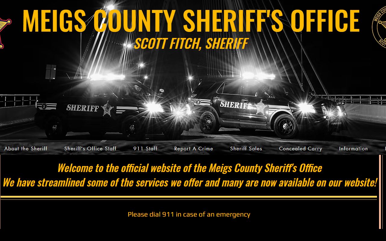 Meigs County Sheriff website for booking releases